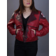 Women's Arcane Vi Jacket League of legends Vi Cosplay Costume Red Jacket